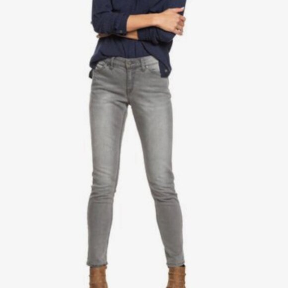 Roxy Seatripper Grey Wash Skinny Jeans - 27 - Picture 1 of 3